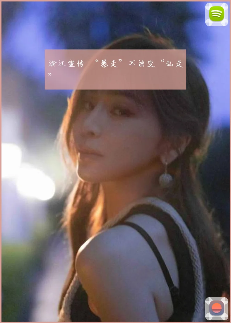 浙江宣传 “暴走”不该变“乱走”