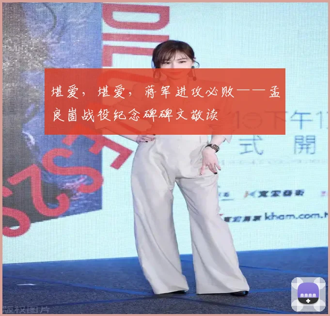 堪爱，堪爱，蒋军进攻必败——孟良崮战役纪念碑碑文敬读