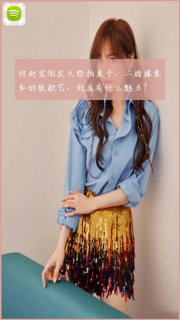 对赵宝刚发火怒拍桌子,二婚嫁袁弘的张歆艺,到底有什么魅力?